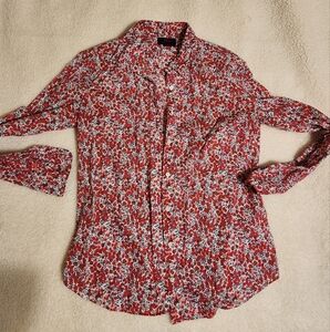 J. Crew Liberty fabric button down shirt